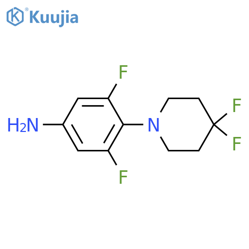 4-(4,4-difluoropiperidin-1-yl)-3,5-difluoroaniline structure