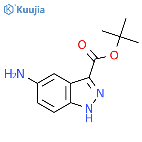 tert-butyl 5-amino-1H-indazole-3-carboxylate structure