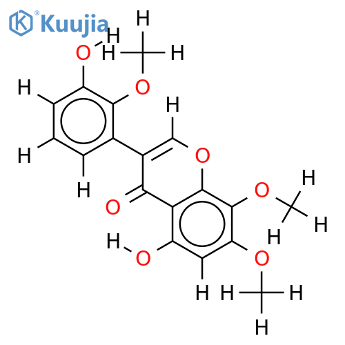 2',7,8-Tri-Me ether-2',3',5,7,8-Pentahydroxyisoflavone structure