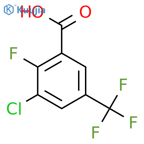 3-Chloro-2-fluoro-5-(trifluoromethyl)benzoic acid structure