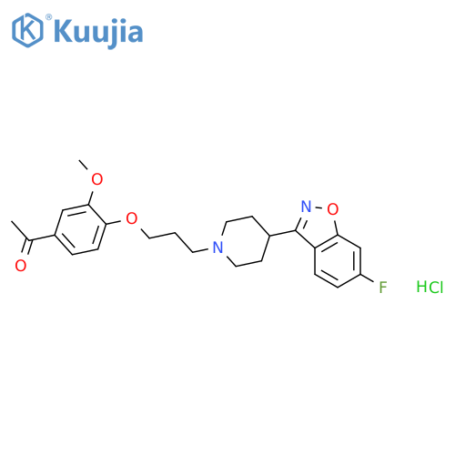 Iloperidone (hydrochloride) structure