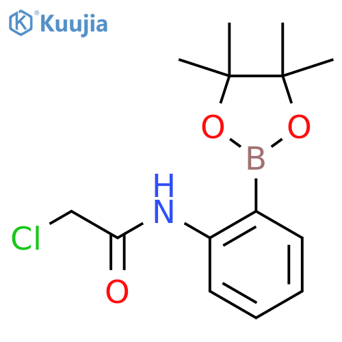 Acetamide, 2-chloro-N-[2-(4,4,5,5-tetramethyl-1,3,2-dioxaborolan-2-yl)phenyl]- structure