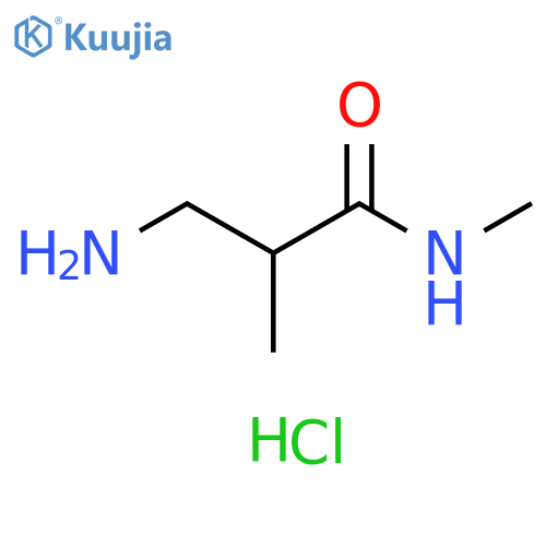 3-amino-N,2-dimethylpropanamide hydrochloride structure