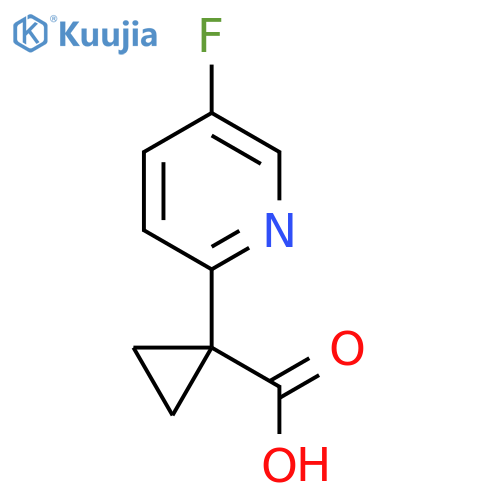 1-(5-fluoropyridin-2-yl)cyclopropane-1-carboxylic acid structure