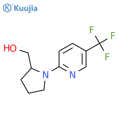(1-(5-(Trifluoromethyl)pyridin-2-yl)pyrrolidin-2-yl)methanol structure