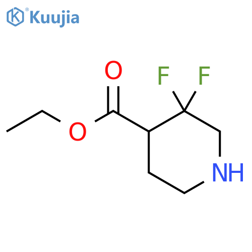 ethyl 3,3-difluoropiperidine-4-carboxylate structure