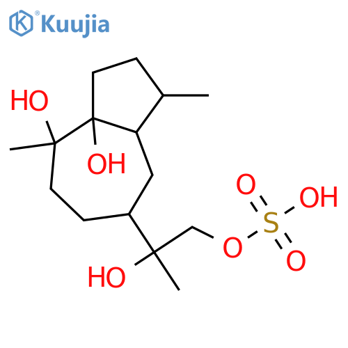 1,10,11,12-Guaianetetrol; (1ξ,4β,5α,10α,11ξ)-form, 12-Sulfate structure