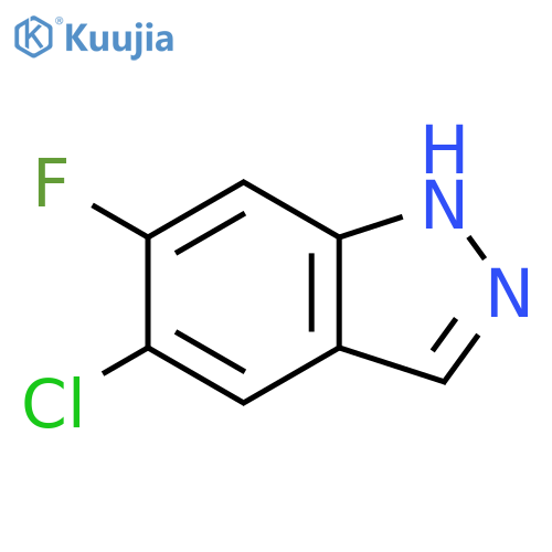 5-Chloro-6-fluoro-1H-indazol structure