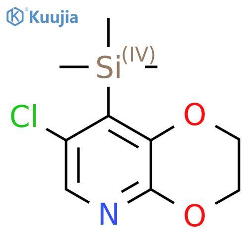7-Chloro-8-(trimethylsilyl)-2,3-dihydro-1,4dioxino2,3-bpyridine structure