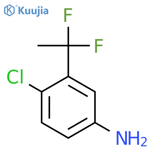 4-chloro-3-(1,1-difluoroethyl)aniline structure