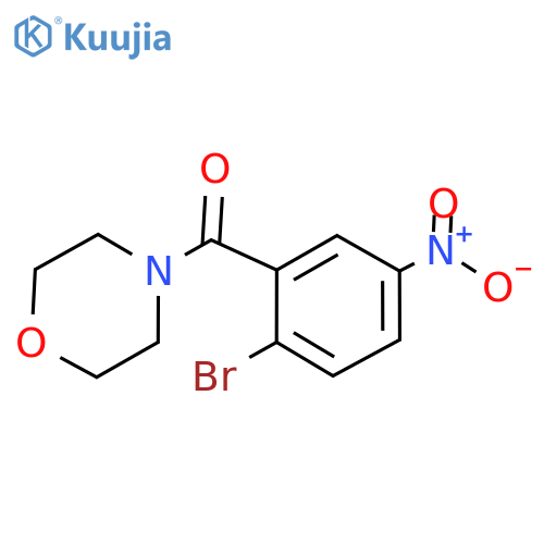 (2-Bromo-5-nitrophenyl)(morpholino)methanone structure