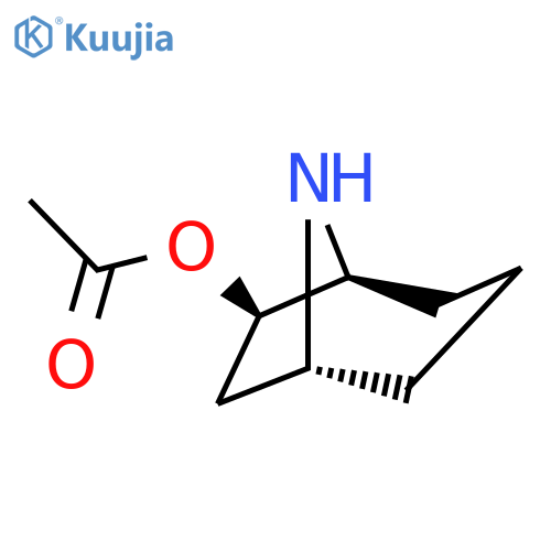 8-Azabicyclo[3.2.1]octan-6-ol,acetate (ester), (1R,5S,6R)-rel-(-)- (9CI) structure