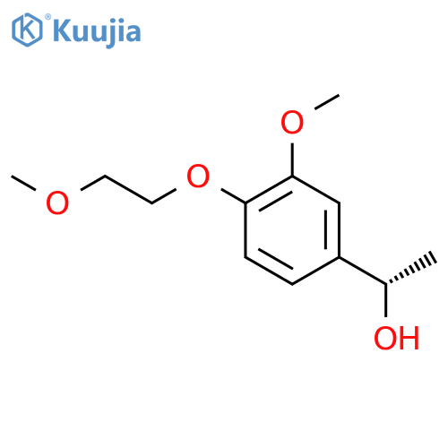 (1S)-1-3-methoxy-4-(2-methoxyethoxy)phenylethan-1-ol structure