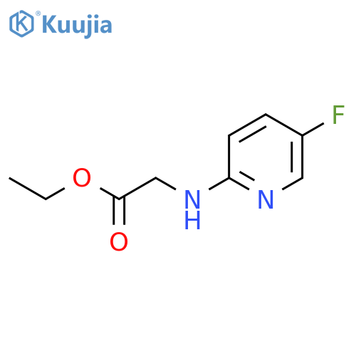 ethyl 2-(5-fluoropyridin-2-yl)aminoacetate structure