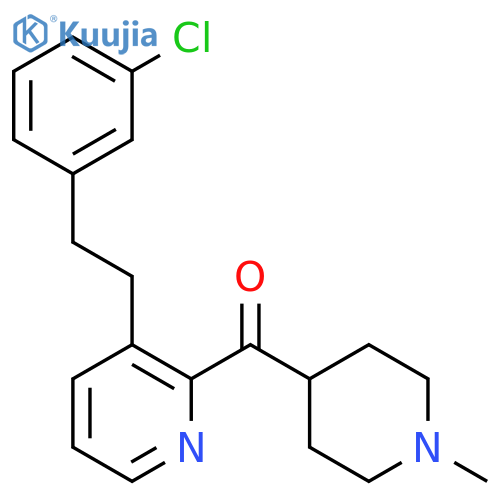 3-2-(3-Chlorophenyl)ethyl-2-pyridinyl(1-methyl-4-piperidinyl)methanone(Loratadine Ketone Impurity) structure