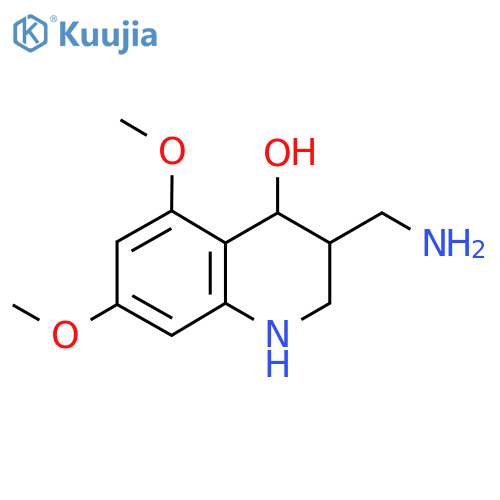 3-(Aminomethyl)-5,7-dimethoxy-1,2,3,4-tetrahydroquinolin-4-ol structure