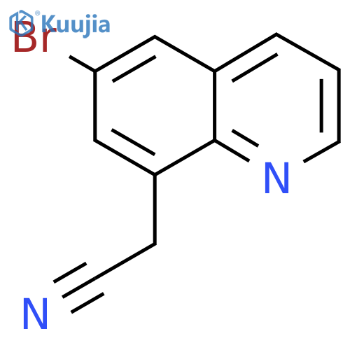 8-Quinolineacetonitrile, 6-bromo- structure