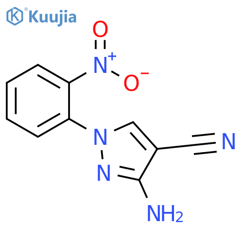 3-amino-1-(2-nitrophenyl)-1H-pyrazole-4-carbonitrile structure