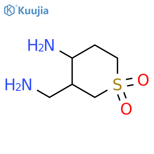 4-amino-3-(aminomethyl)-1λ?-thiane-1,1-dione structure
