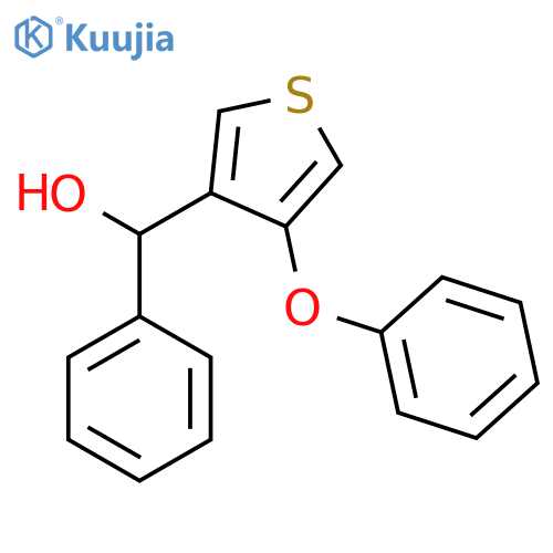 (4-Phenoxythiophen-3-yl)(phenyl)methanol structure