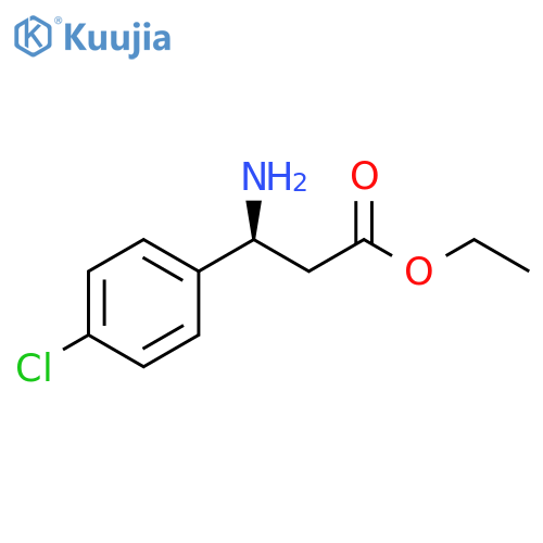 Benzenepropanoic acid, β-amino-4-chloro-, ethyl ester, (βS)- structure