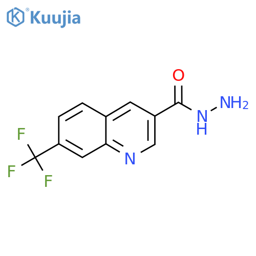 7-(Trifluoromethyl)quinoline-3-carbohydrazide structure
