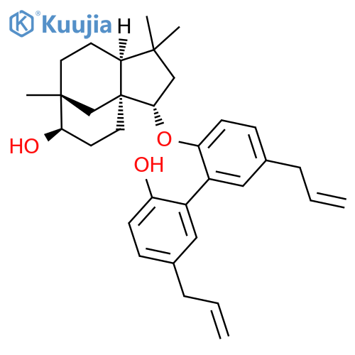 3a,7-Methano-3aH-cyclopentacycloocten-6-ol,decahydro-3-[(2'-hydroxy-5,5'-di-2-propen-1-yl[1,1'-biphenyl]-2-yl)oxy]-1,1,7-trimethyl-,(3S,3aS,6R,7R,9aS)- structure