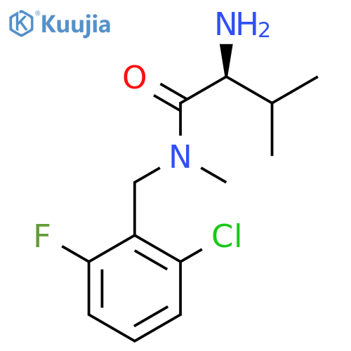 (S)-2-Amino-N-(2-chloro-6-fluoro-benzyl)-3,N-dimethyl-butyramide structure