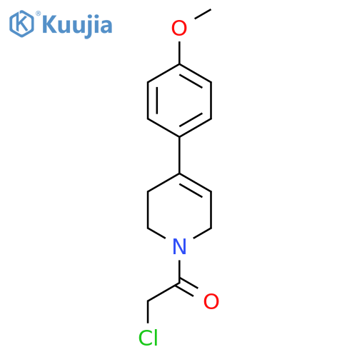 2-Chloro-1-[4-(4-methoxyphenyl)-1,2,3,6-tetrahydropyridin-1-yl]ethan-1-one structure