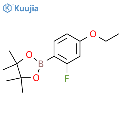 2-(4-Ethoxy-2-fluorophenyl)-4,4,5,5-tetramethyl-1,3,2-dioxaborolane structure