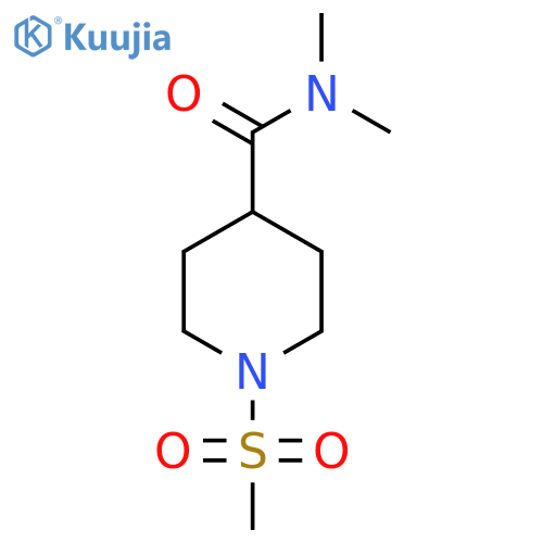 1-methanesulfonyl-N,N-dimethylpiperidine-4-carboxamide structure