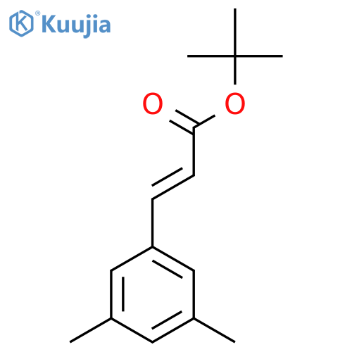 tert-butyl (2E)-3-(3,5-dimethylphenyl)prop-2-enoate structure
