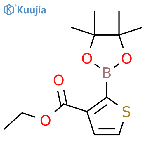 3-(Ethoxycarbonyl)thiophene-2-boronic acid pinacol ester structure
