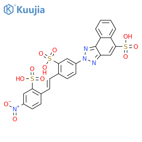 2H-Naphtho[1,2-d]triazole-5-sulfonicacid, 2-[4-[2-(4-nitro-2-sulfophenyl)ethenyl]-3-sulfophenyl]- structure