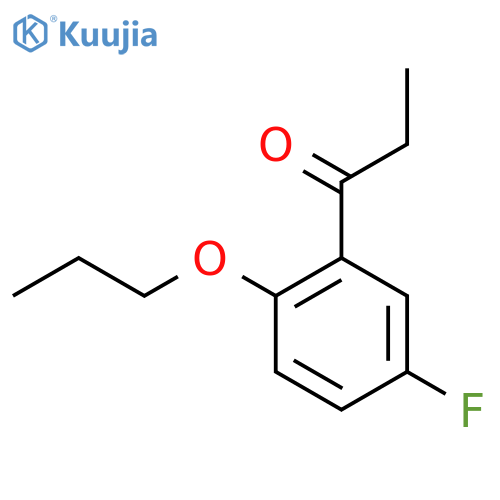 1-(5-Fluoro-2-propoxyphenyl)propan-1-one structure
