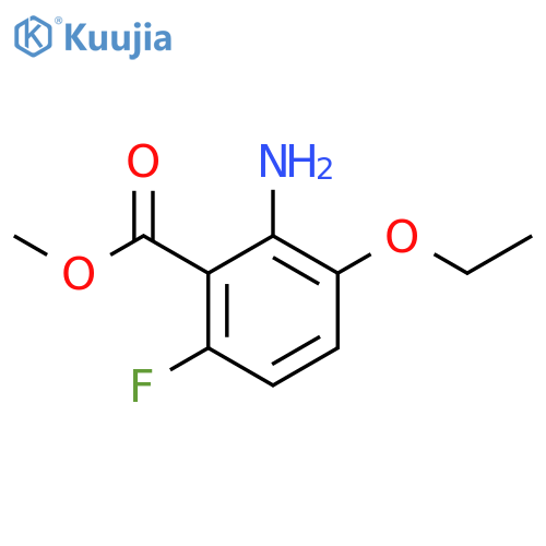 methyl 2-amino-3-ethoxy-6-fluorobenzoate structure