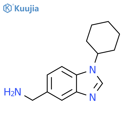 (1-cyclohexyl-1H-benzo[d]imidazol-5-yl)methanamine structure