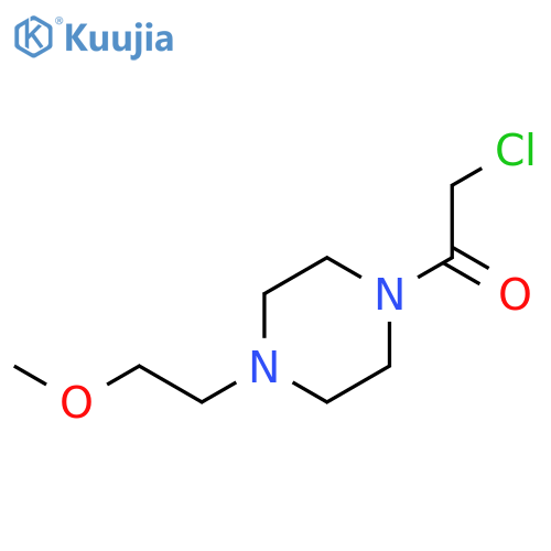 2-chloro-1-[4-(2-methoxyethyl)piperazin-1-yl]ethan-1-one structure