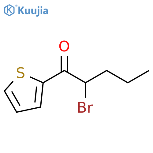 2-bromo-1-(thiophen-2-yl)pentan-1-one structure