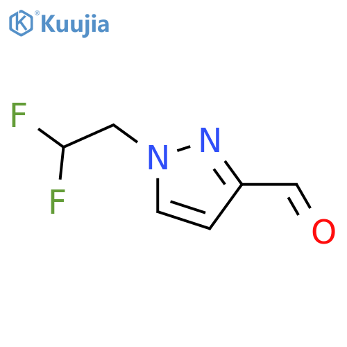 1-(2,2-difluoroethyl)-1H-pyrazole-3-carbaldehyde structure