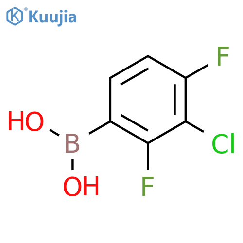 3-Chloro-2,4-difluorophenylboronic acid structure