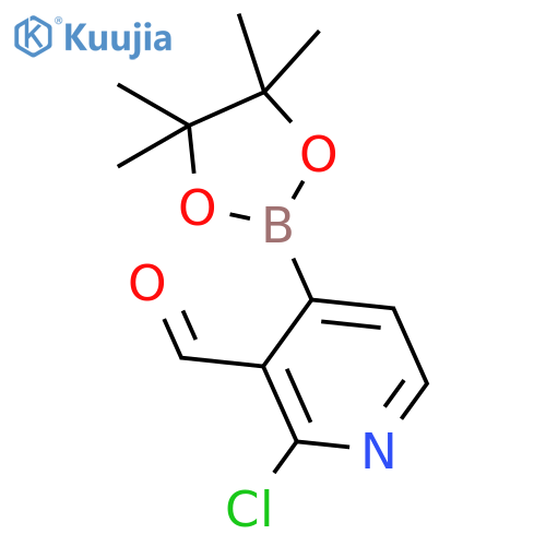 2-Chloro-4-(4,4,5,5-tetramethyl-1,3,2-dioxaborolan-2-yl)nicotinaldehyde structure