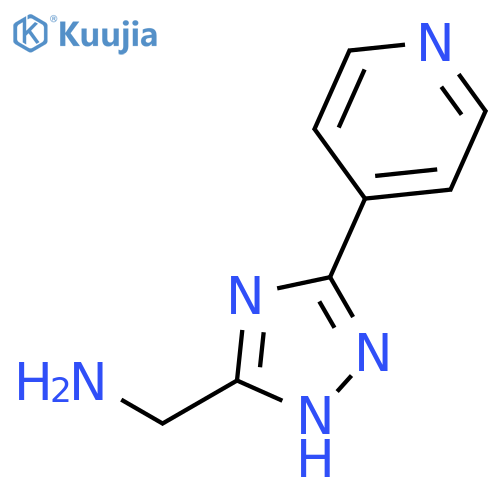 1-(3-pyridin-4-yl-1H-1,2,4-triazol-5-yl)methanamine structure