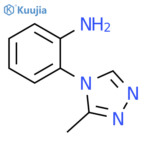 2-(3-methyl-4H-1,2,4-triazol-4-yl)aniline structure