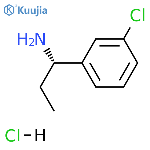 (S)-1-(3-Chlorophenyl)propan-1-amine hydrochloride structure