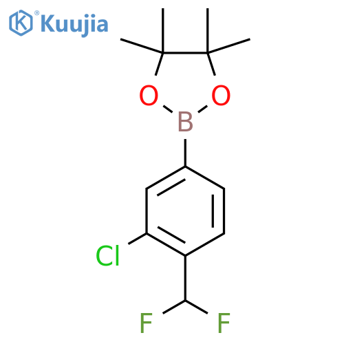 2-3-chloro-4-(difluoromethyl)phenyl-4,4,5,5-tetramethyl-1,3,2-dioxaborolane structure