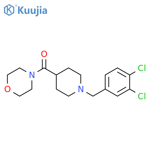 4-{1-[(3,4-dichlorophenyl)methyl]piperidine-4-carbonyl}morpholine structure