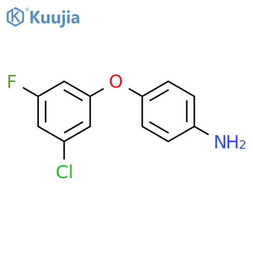 4-[(3-Chloro-5-fluorophenyl)oxy]aniline structure