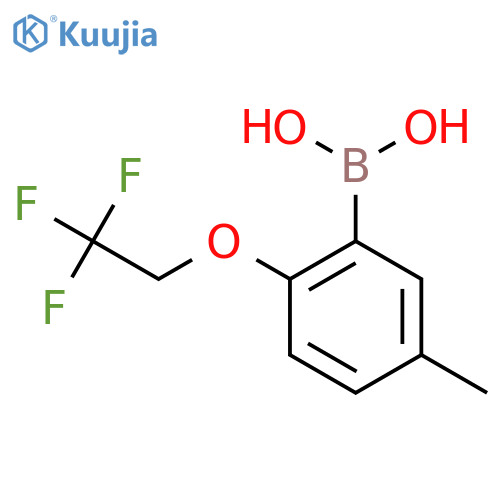 Boronic acid, B-[5-methyl-2-(2,2,2-trifluoroethoxy)phenyl]- structure