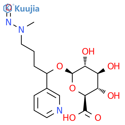 b-D-Glucopyranosiduronic acid,4-(methylnitrosoamino)-1-(3-pyridinyl)butyl structure